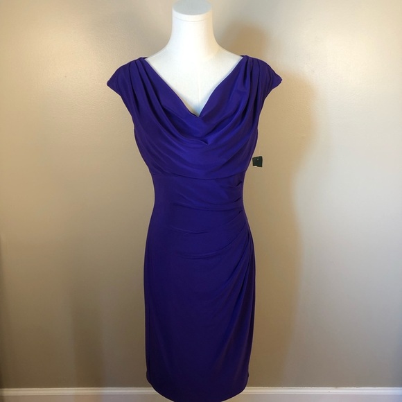 Lauren Ralph Lauren Dresses & Skirts - Lauren Ralph Lauren Deep Purple Midi Dress